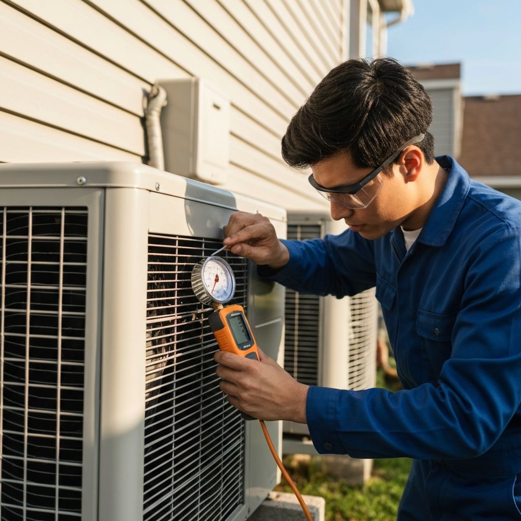 AC outdoor unit repair and servicing
